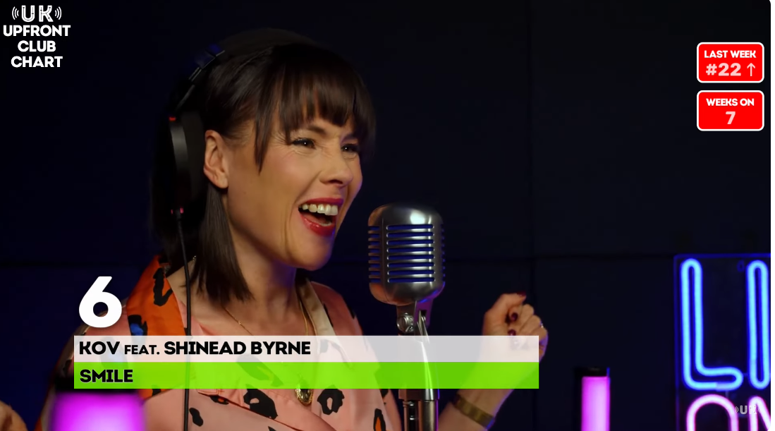 From studio test to Top 10 - KOV – “Smile” breaks the UK Upfront Club Top 10 at #6